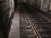 Inside the MBTA tunnel.